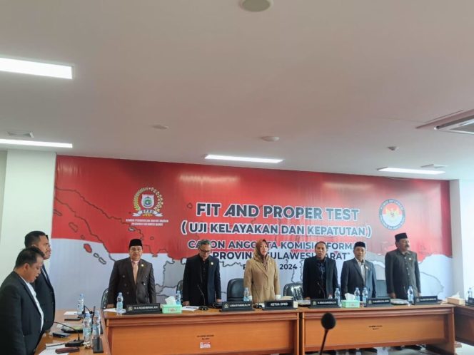 
					DPRD Sulbar Gelar Fit And Propert Test Calon Anggota Komisi Informasi 2025-2029